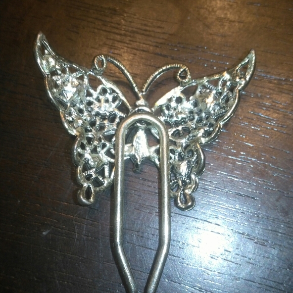 Vin Rhinestone butterfly hair clip - Picture 5 of 6